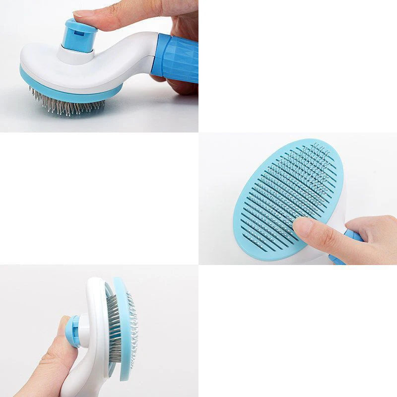 Brosse auto-nettoyant pour poils de chien et peigne pour chat – Toilettage et soins