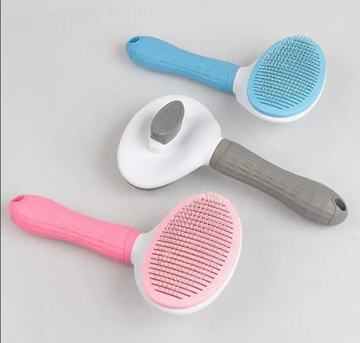 Brosse auto-nettoyant pour poils de chien et peigne pour chat – Toilettage et soins
